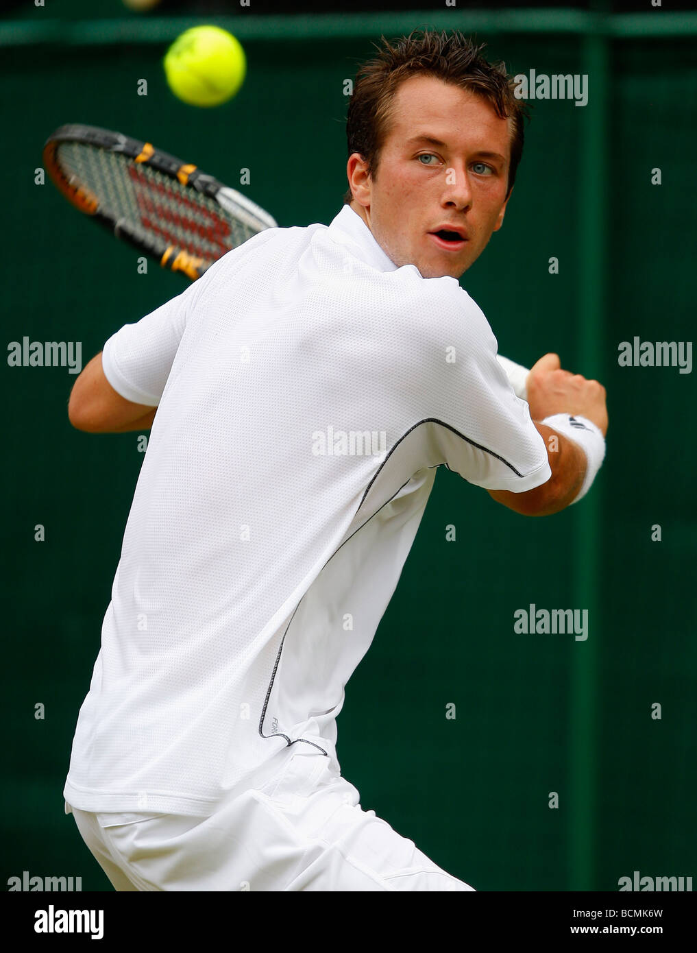 Wimbledon Championships 2009, Philipp Kohlschreiber GER in Aktion Stockfoto
