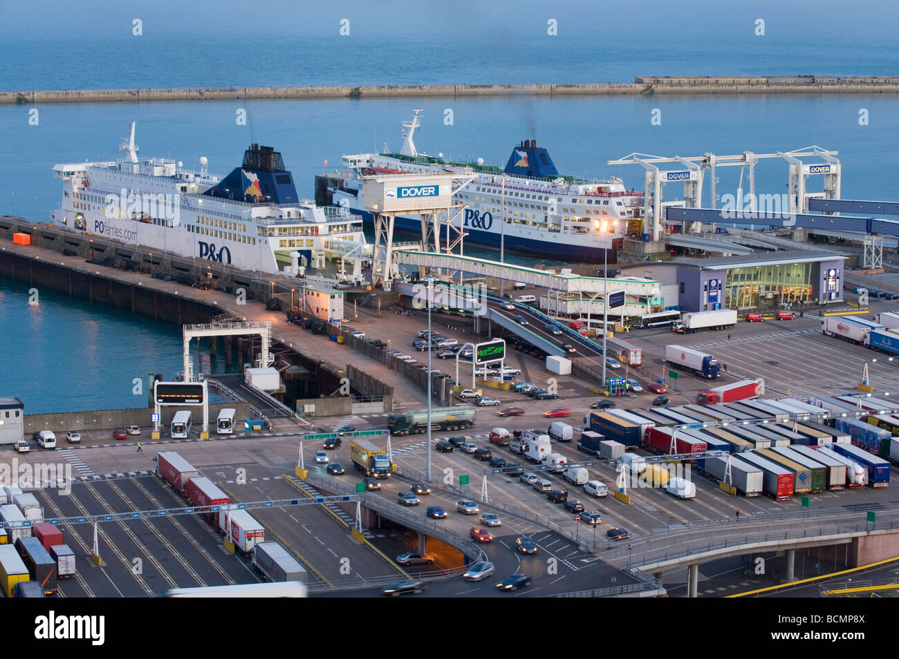 Östlichen Docks und Fähre Hafen Dover Kent UK Stockfoto