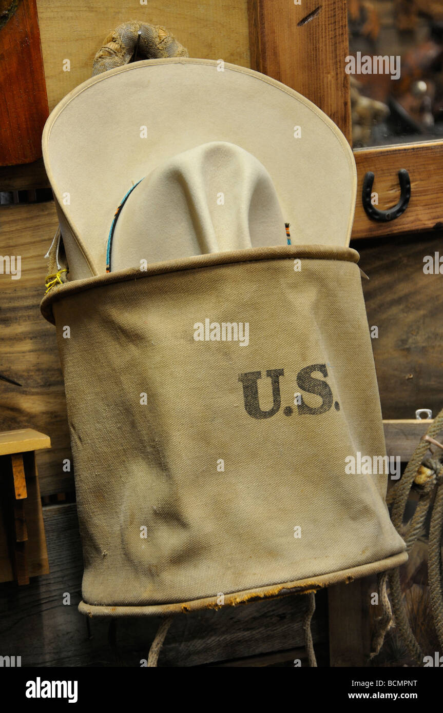 Alte US-Zusammenstellung in Antiquitäten Geschäft in Texas Stockfoto