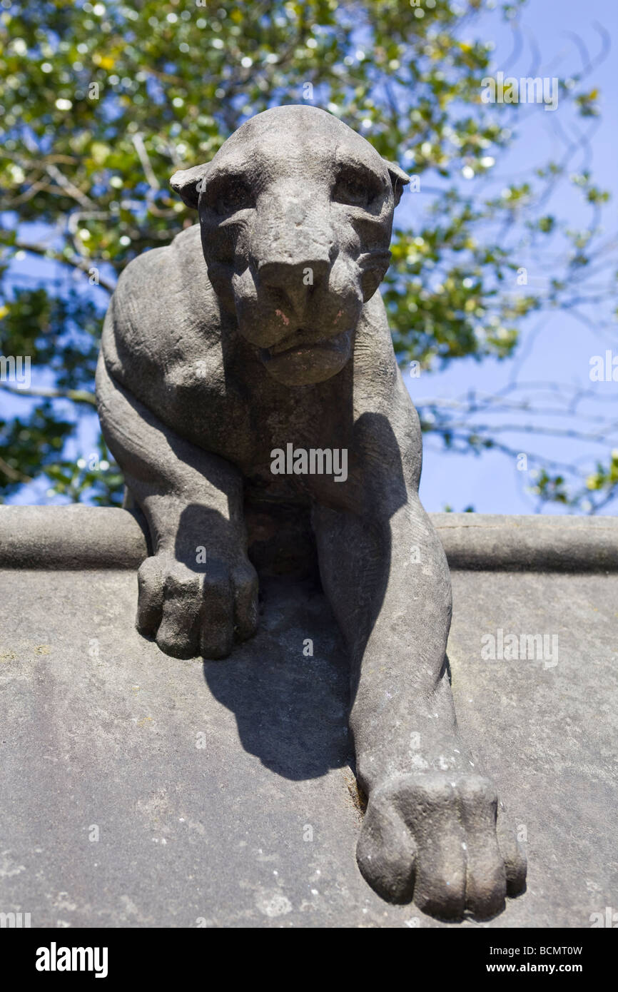 Detail aus der tierischen Wand am Schloss von Cardiff, Cardiff, South Glamorgan Stockfoto
