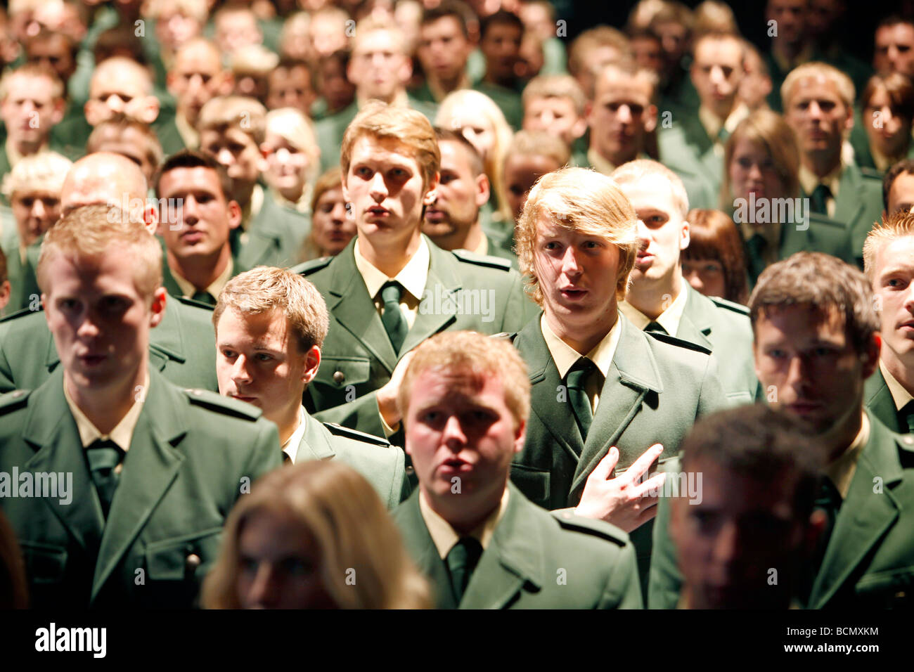 Vereidigung von 11000 neue Polizisten in Köln, Deutschland Stockfoto