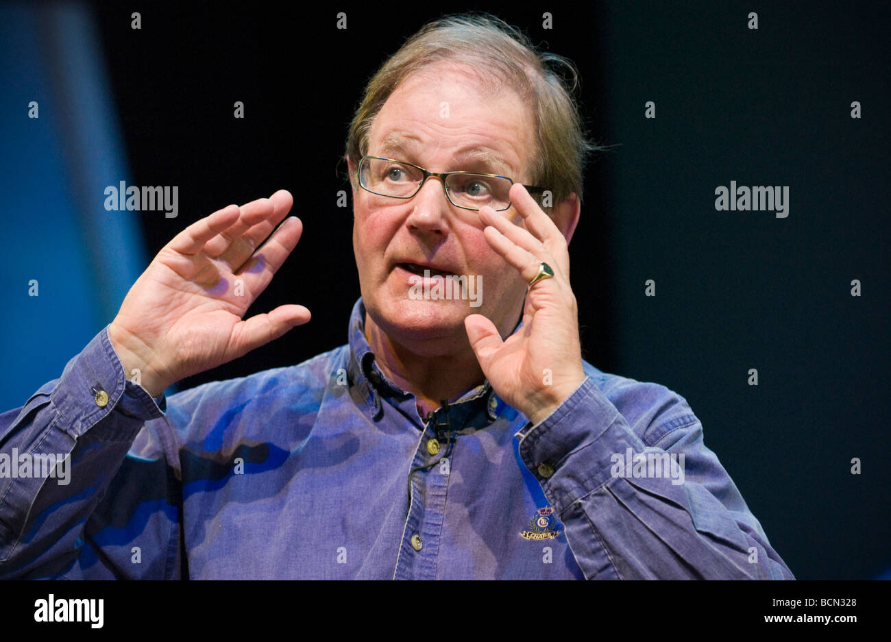 Michael Morpurgo preisgekrönten Kinder-Autor abgebildet Hay Festival 2009 Stockfoto