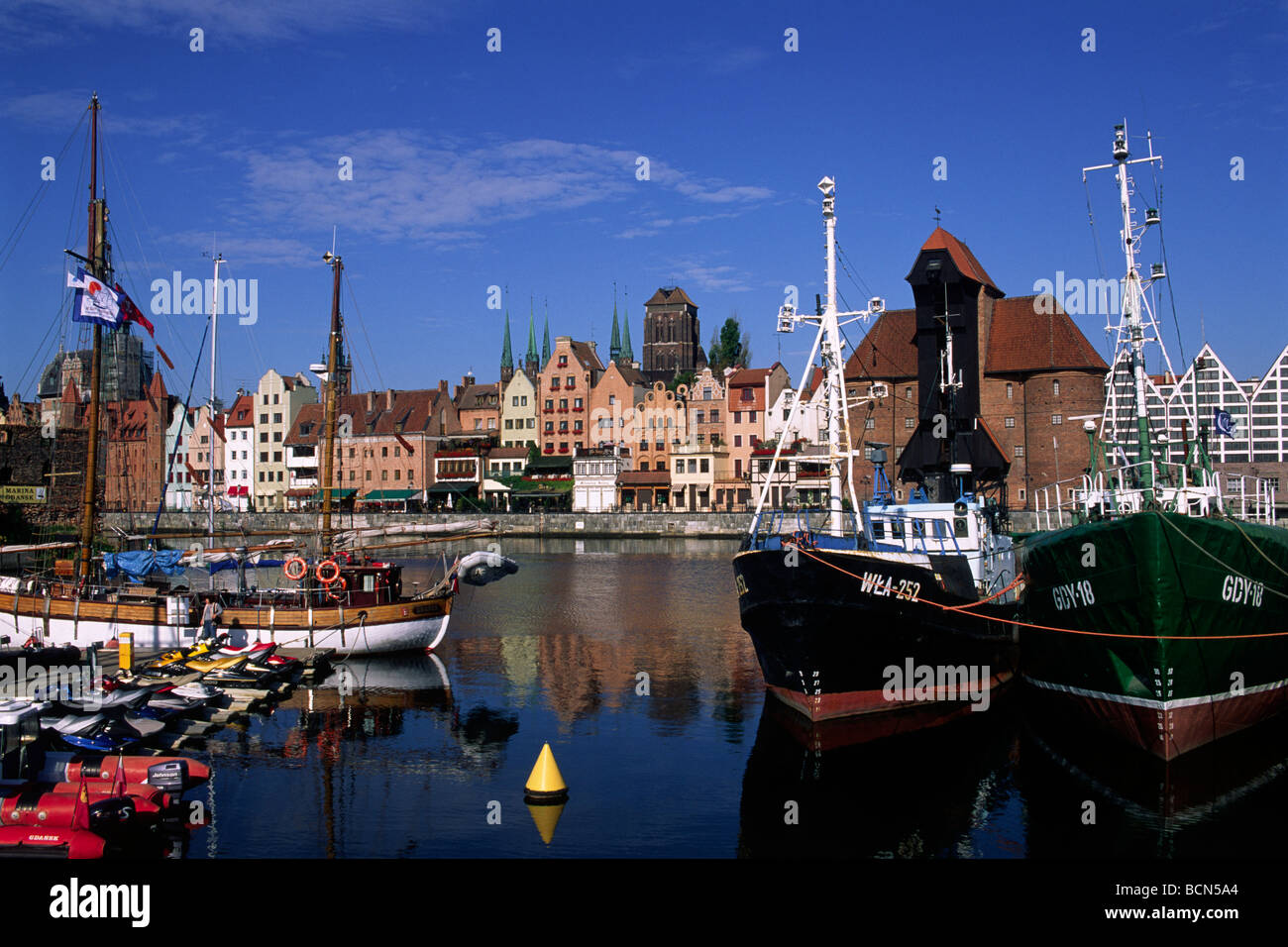 Polen, Danzig, Kran Stockfoto