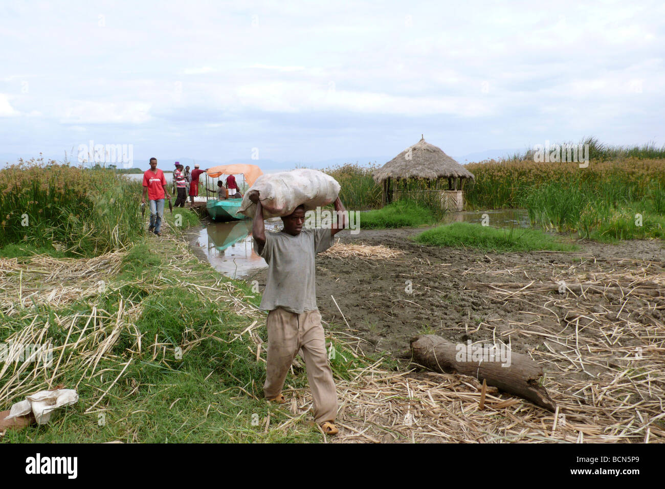 Äthiopien Chamo See Stockfoto