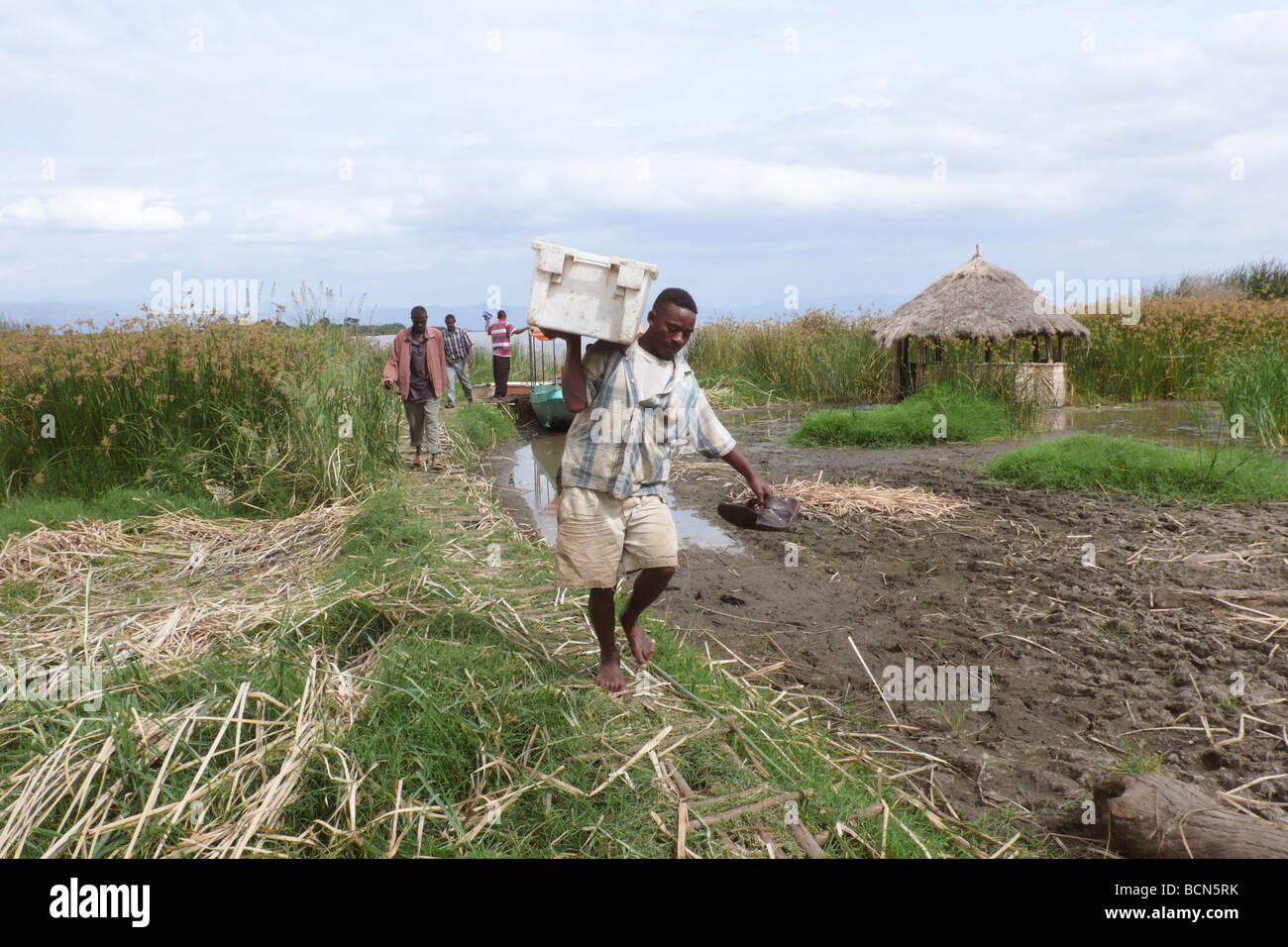 Äthiopien Chamo See Stockfoto