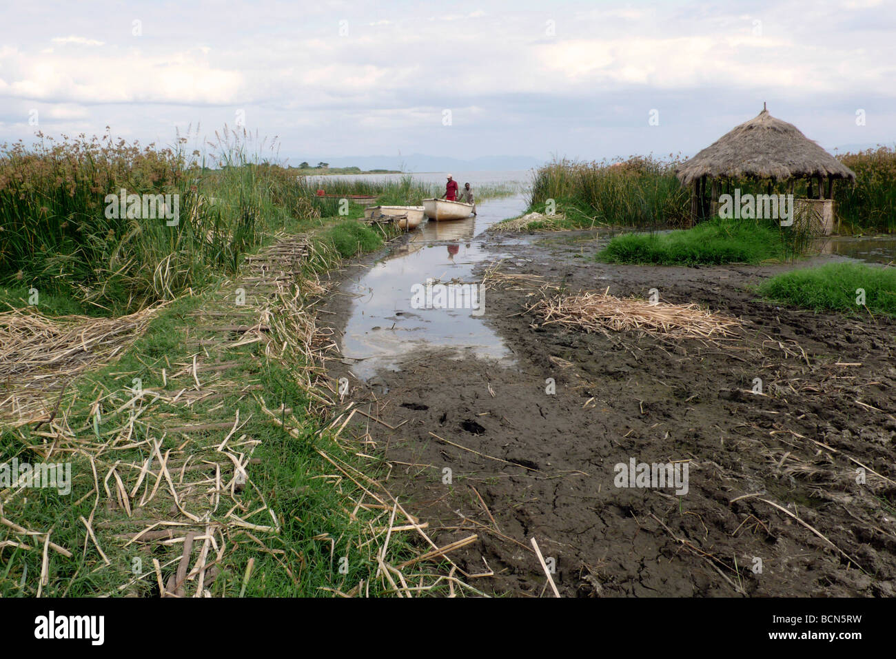 Äthiopien Chamo See Stockfoto