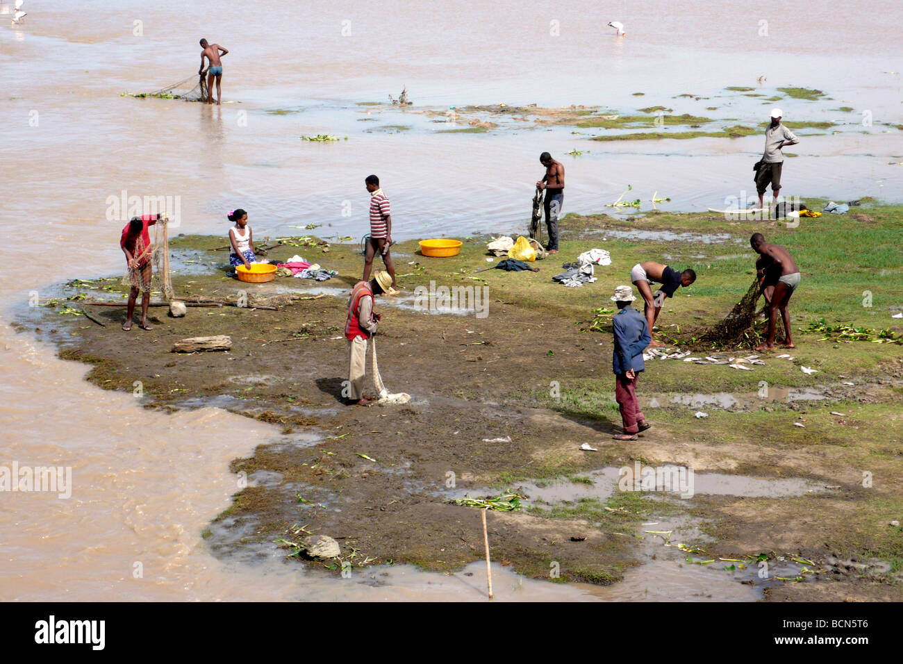 Äthiopien Chamo See Stockfoto