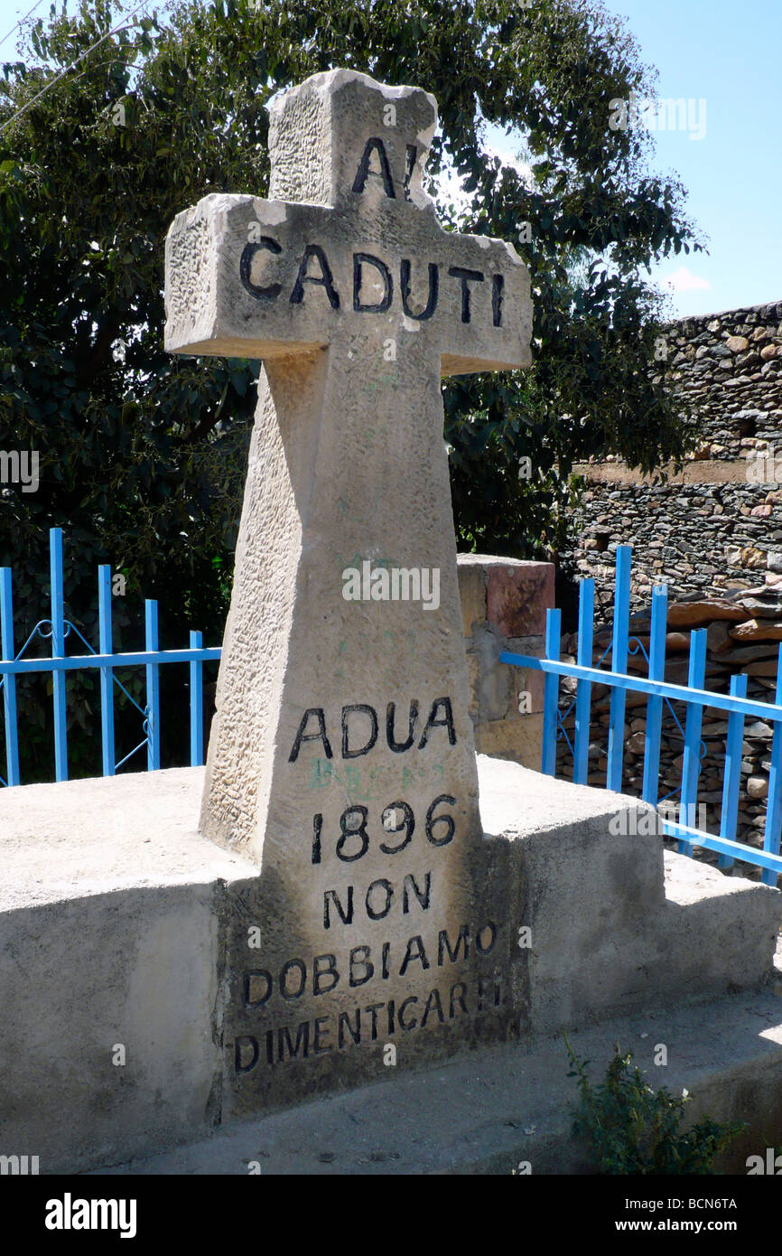 Äthiopien Adua Adwa Denkmal gefallen italienischen Stockfoto