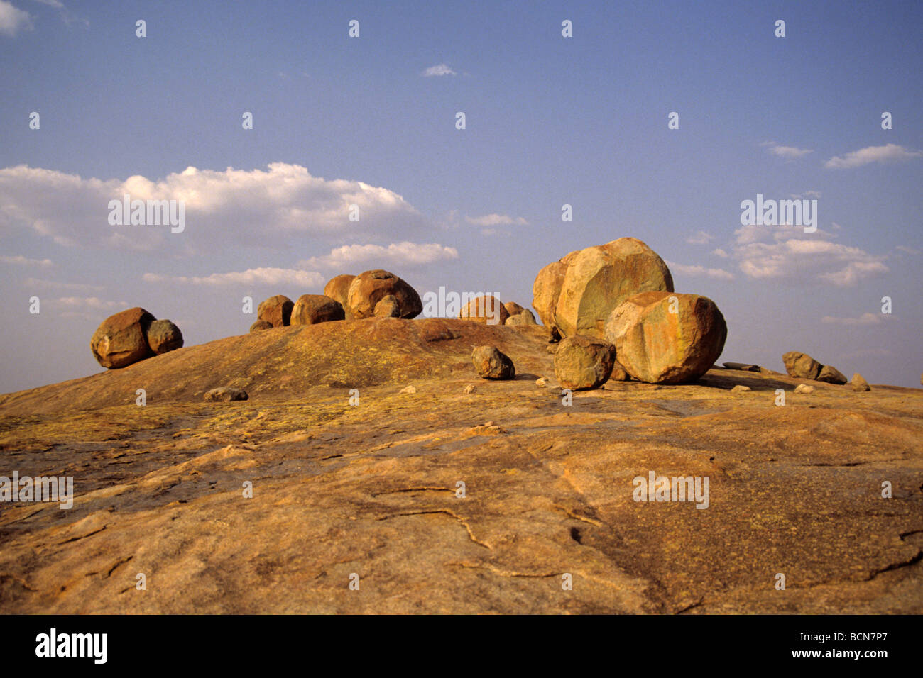 Simbabwe-Felsformationen-Landschaft Stockfoto