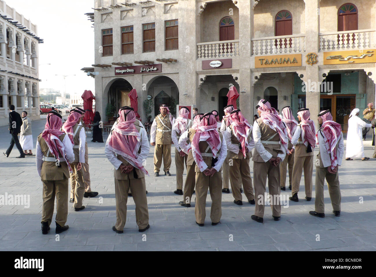 Katar Doha Polizei Stockfoto