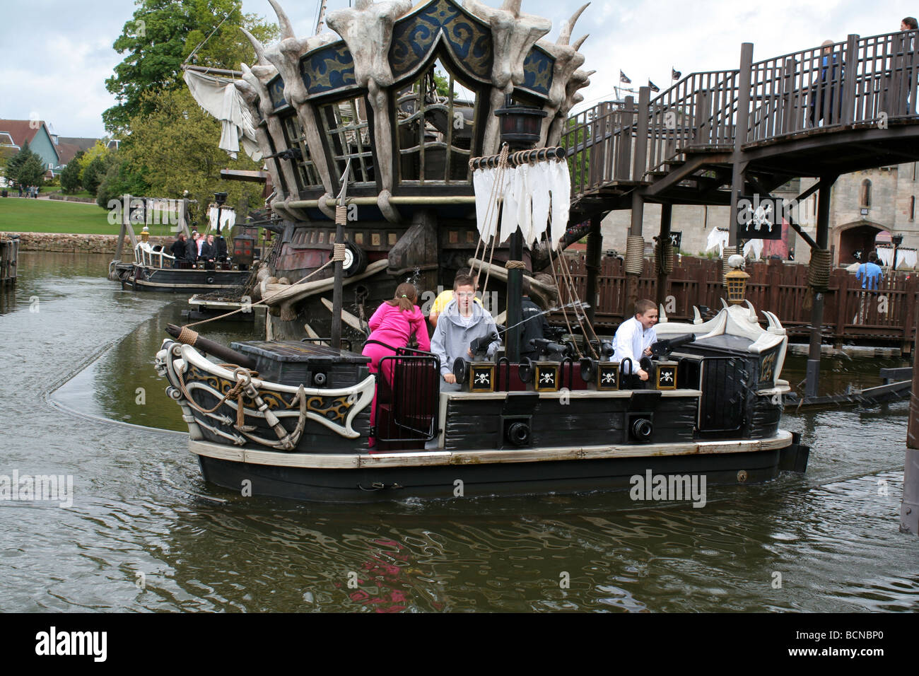 Piratenschiff Alton Towers Stockfoto