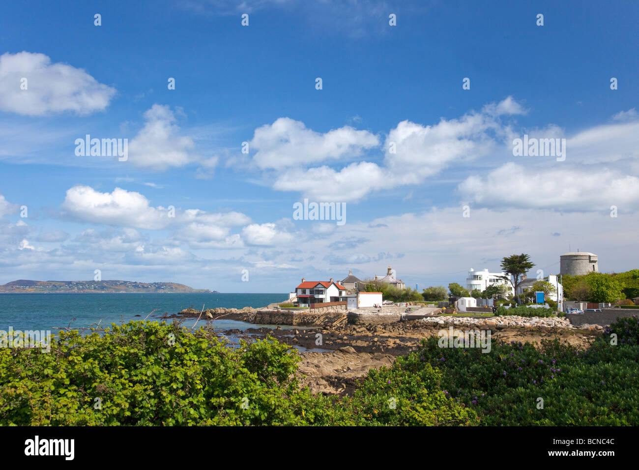 Sandycove und James Joyce Tower Dun Laoghaire in der Nähe von Dublin Irland Irland irische Republik Europa Stockfoto