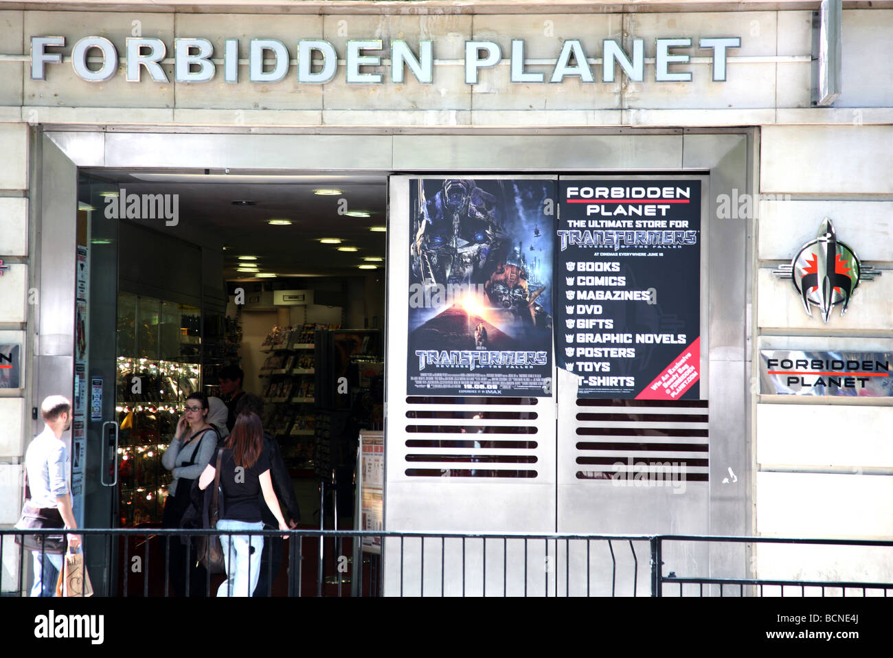 Forbidden Planet Comics Shop, London Stockfoto