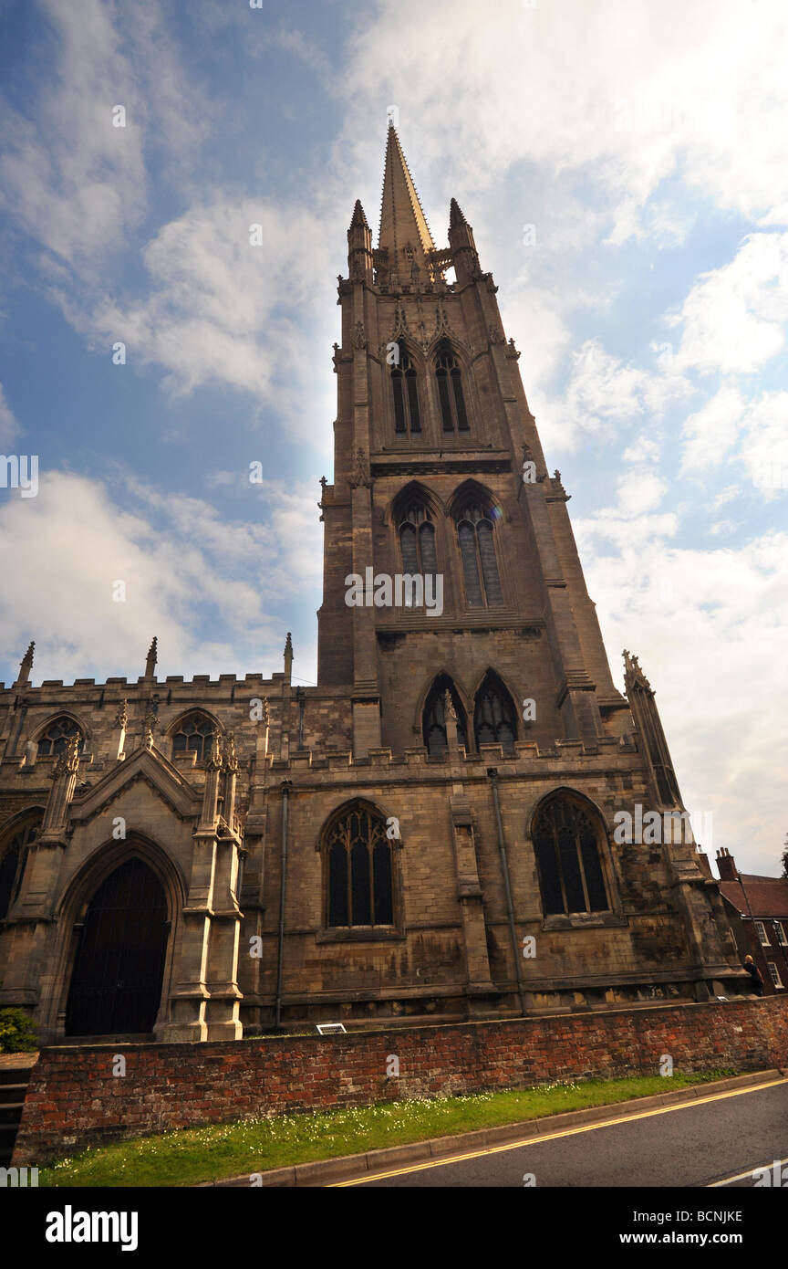 St James Kirche Louth hat des höchste Turms in England anglikanische Pfarrkirche, der Lincolnshire steigen begann hier Stockfoto