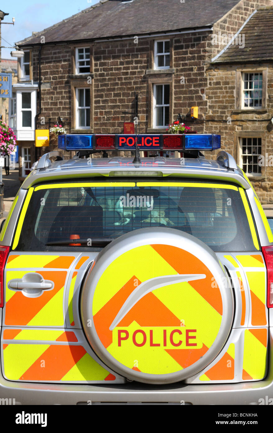 Polizei-Auto in Großbritannien. Stockfoto