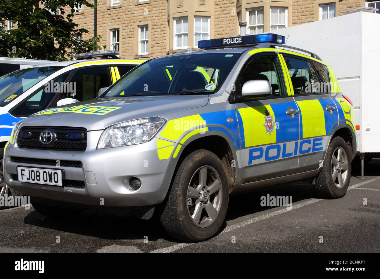 Ein Polizeifahrzeug 4 x 4 in Großbritannien. Stockfoto