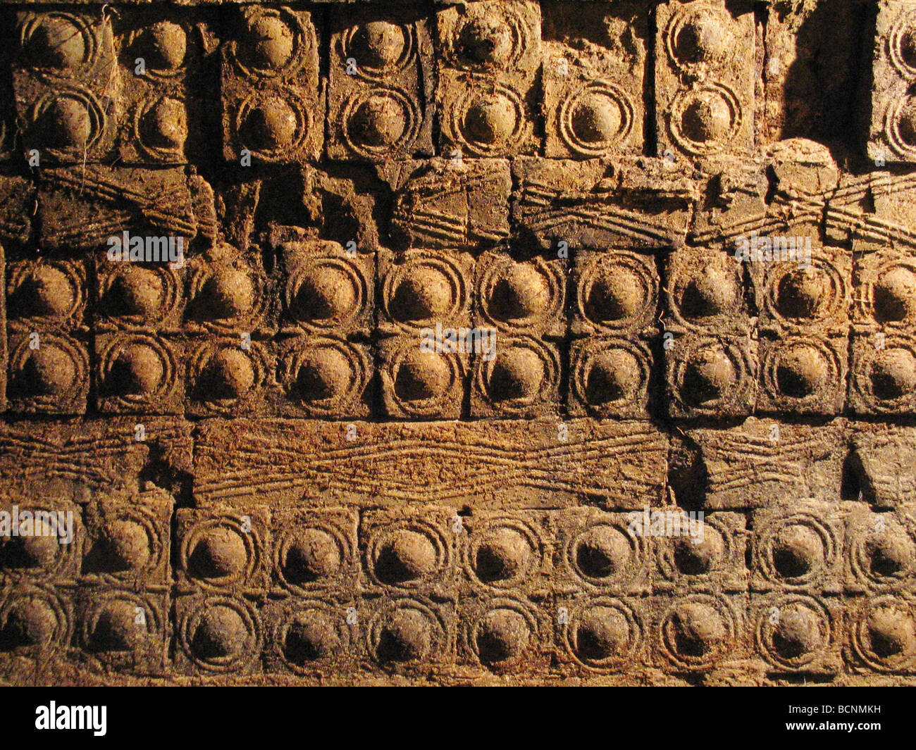 Dekorative Mauerwerk, Xi ' an, Provinz Shaanxi, China Stockfoto