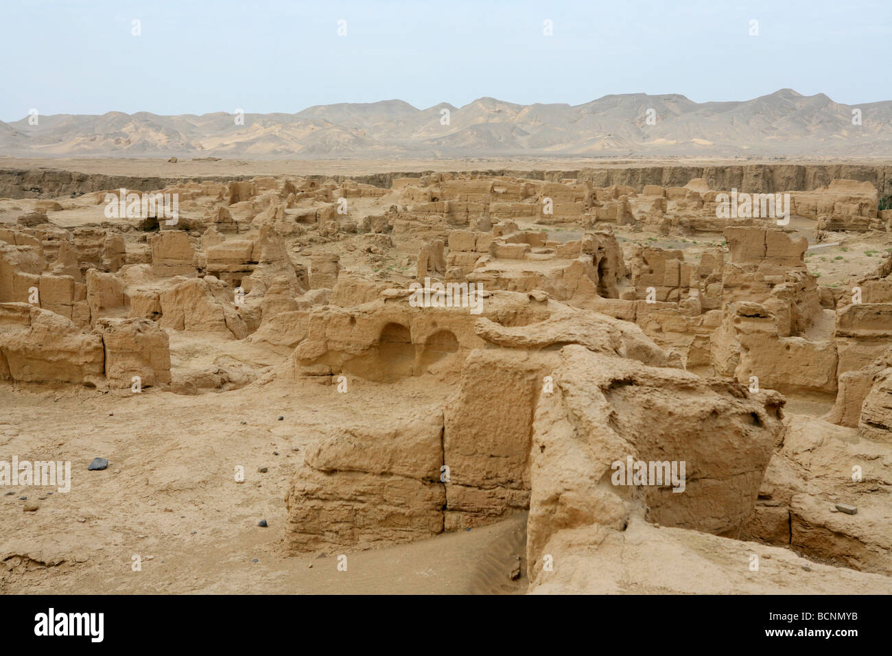 Jiaohe Ancient City, der größten, ältesten und besten Perserved Doncasters Stadt der Welt, Turpan, Xinjiang Uyghur autonome Stockfoto