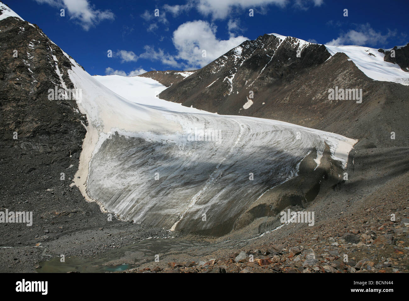 Nr. 1-Gletscher, Tianshan-Gebirge, Xinjiang Uyghur autonome Region, China Stockfoto