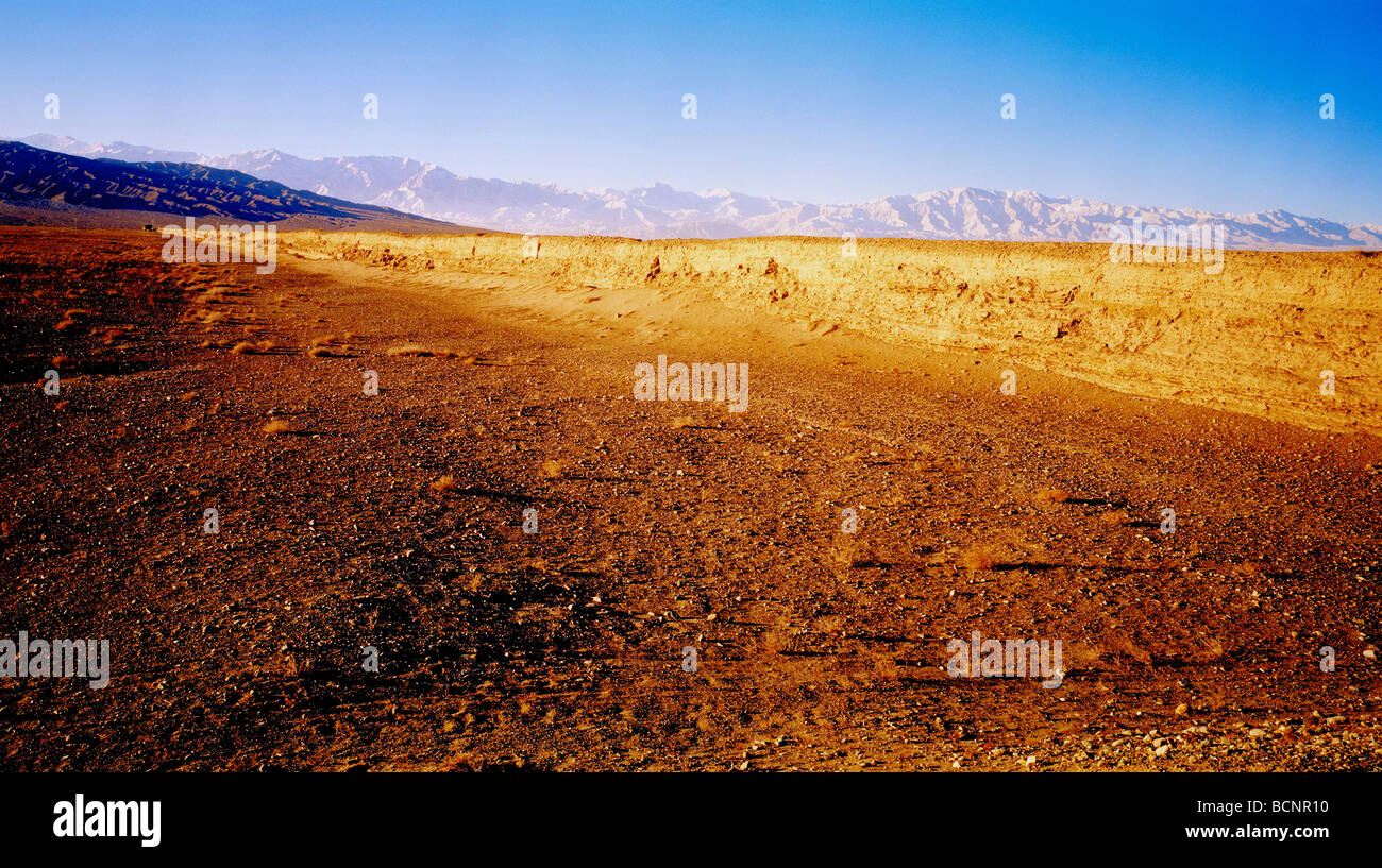 Westende der Ming-Dynastie große Mauer, Provinz Gansu, China Stockfoto