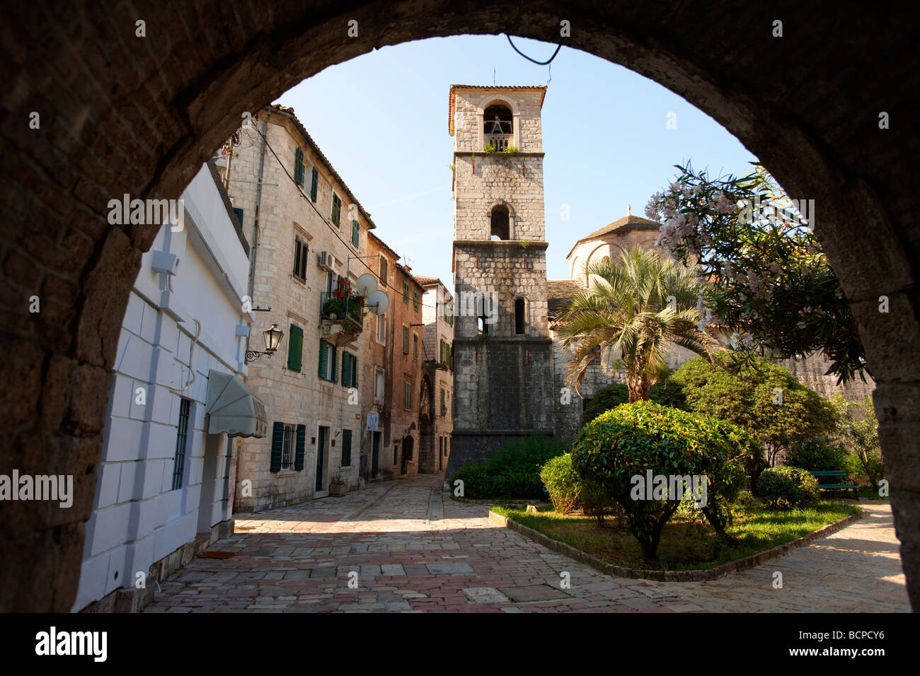 Kirche-Kotor - Montenegro Stockfoto
