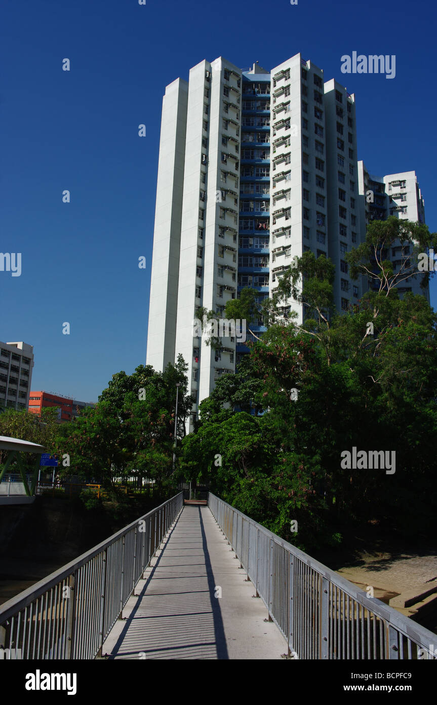 Mann Lai Court, Shatin, Hongkong Stockfoto