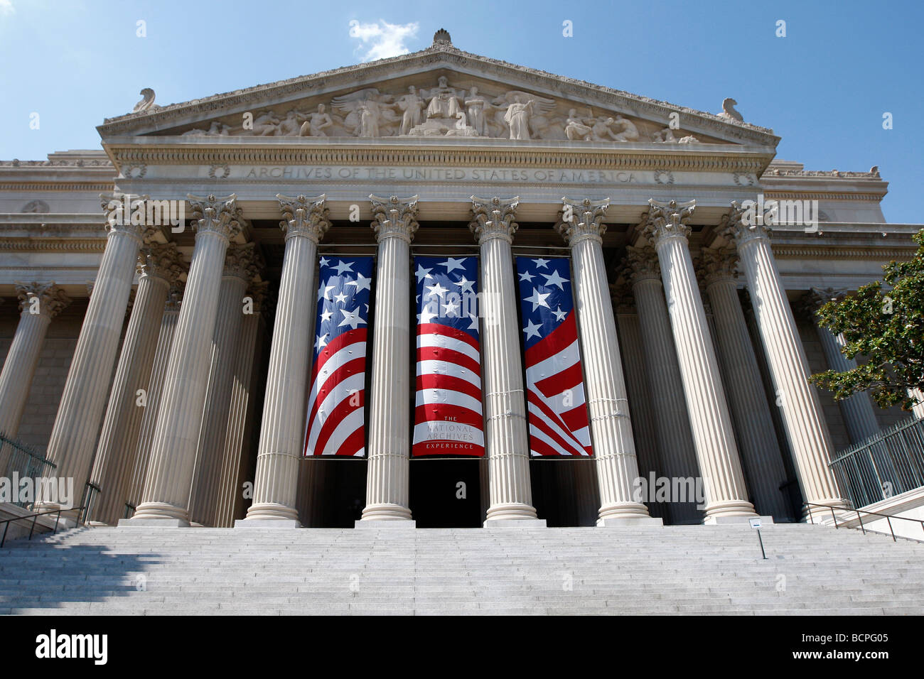 National Archives Washington DC Stockfoto