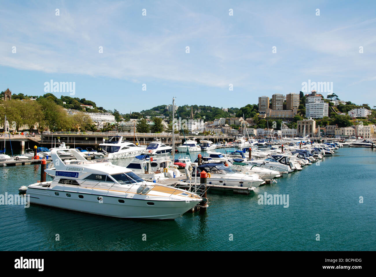 die Marina bei Torquay Hafen, Devon, uk Stockfoto