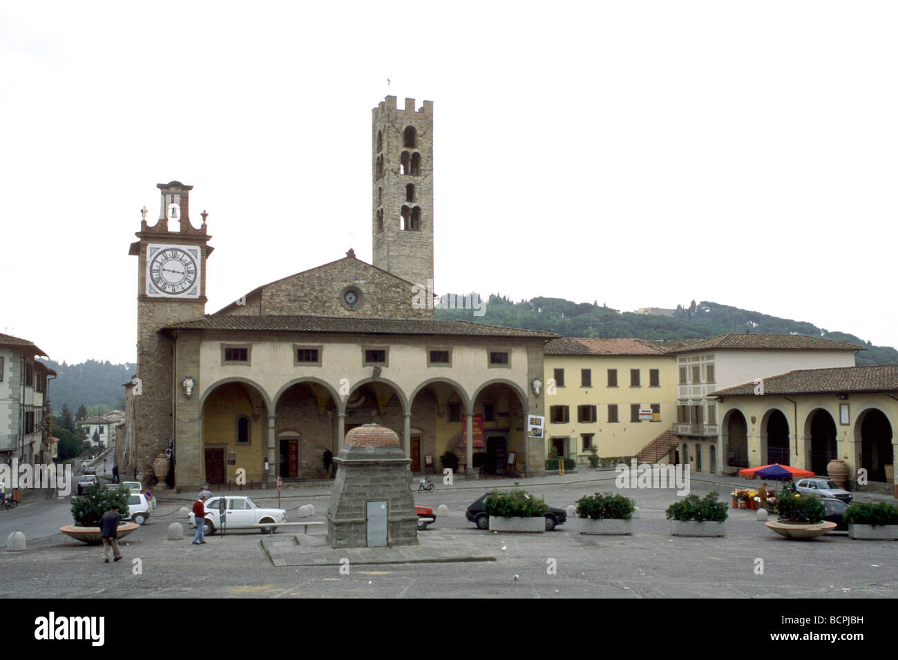 Das Quadrat von Impruneta Florenz Italien Stockfoto