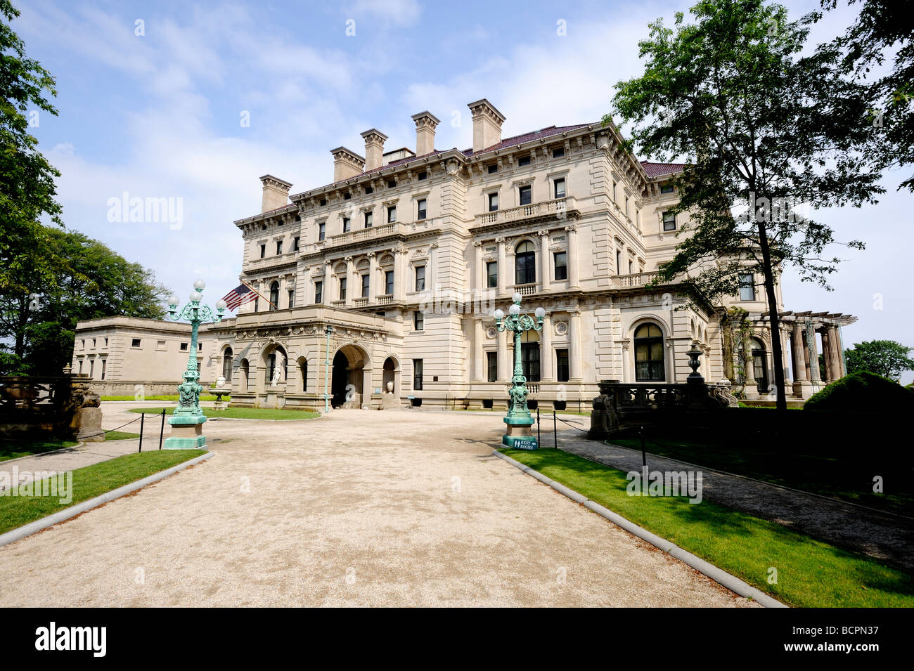 The Breakers Sommerhaus an der Vanderbilt-Familie in Rhode Island, erbaut zwischen 1893-95 70 Zimmer Villa kostet $ 7 Millionen Stockfoto