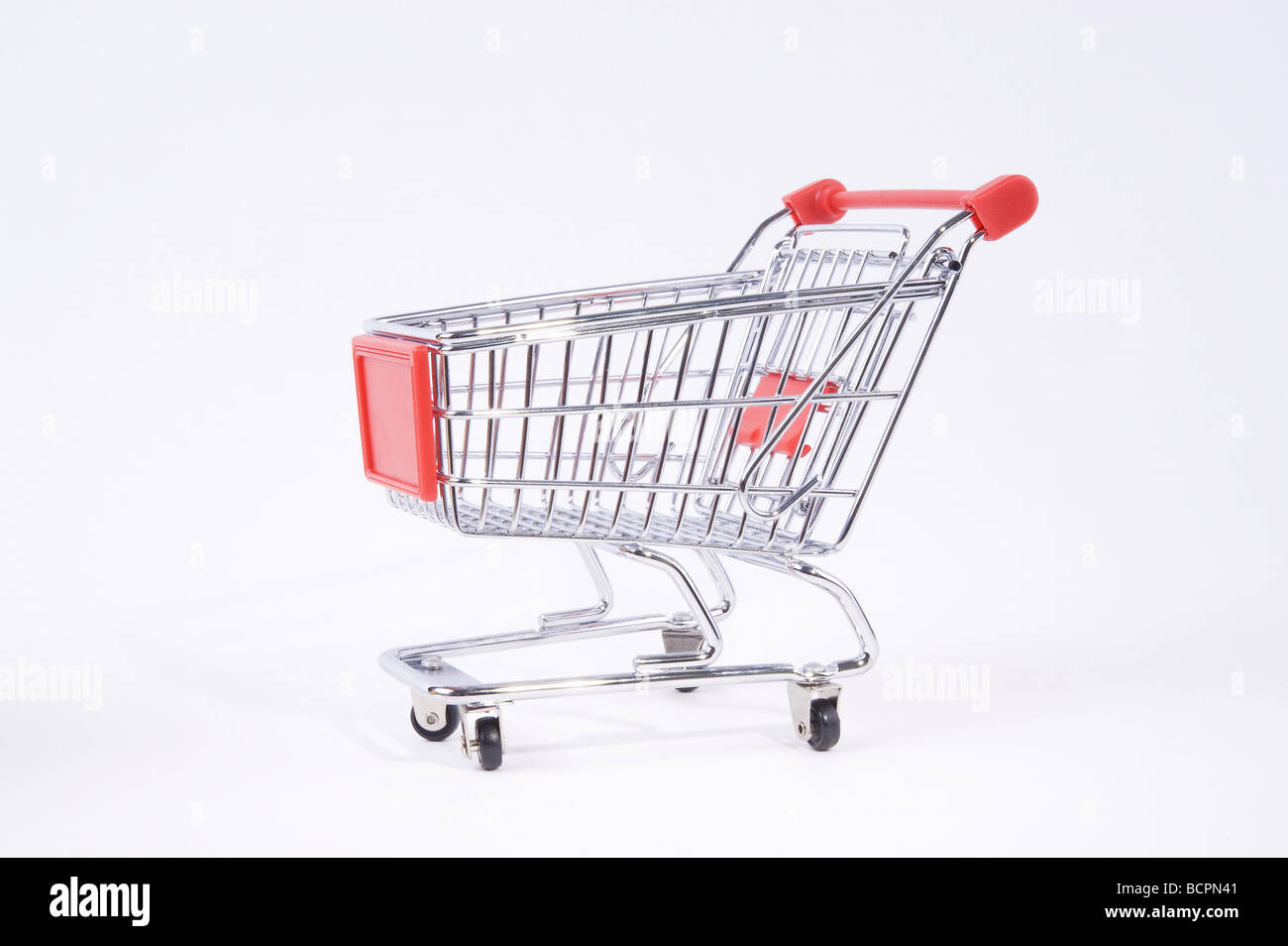 Mini Einkaufswagen Einkaufswagen Stockfoto