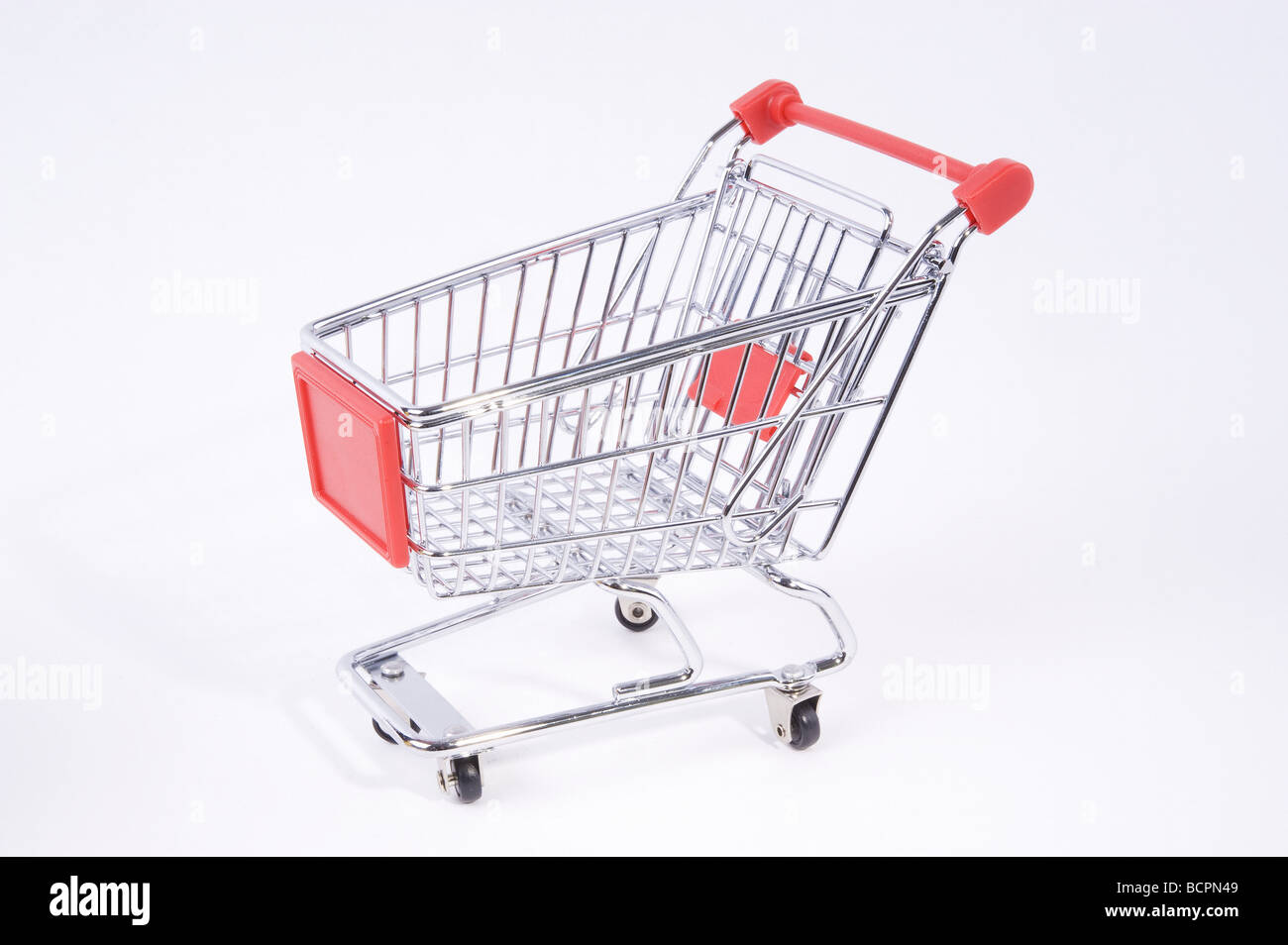 Mini Einkaufswagen Einkaufswagen Stockfoto