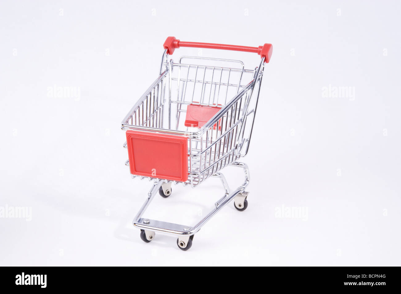 Mini Einkaufswagen Einkaufswagen Stockfoto