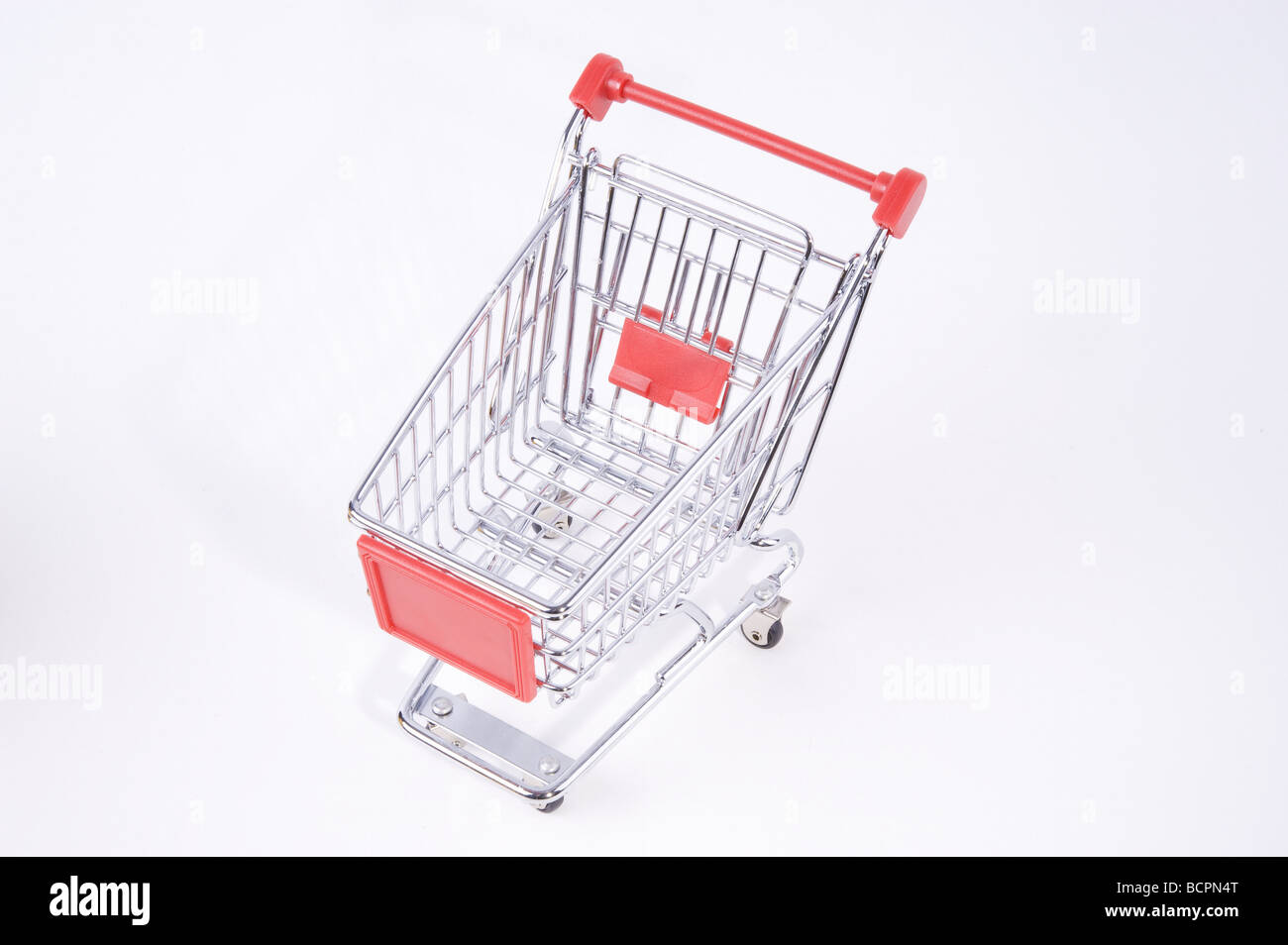 Mini Einkaufswagen Einkaufswagen Stockfoto