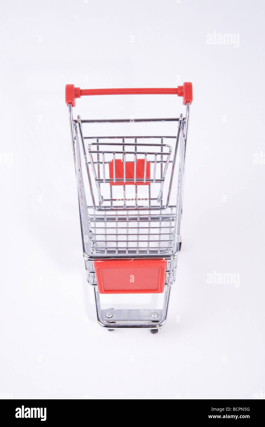 Mini Einkaufswagen Einkaufswagen Stockfoto