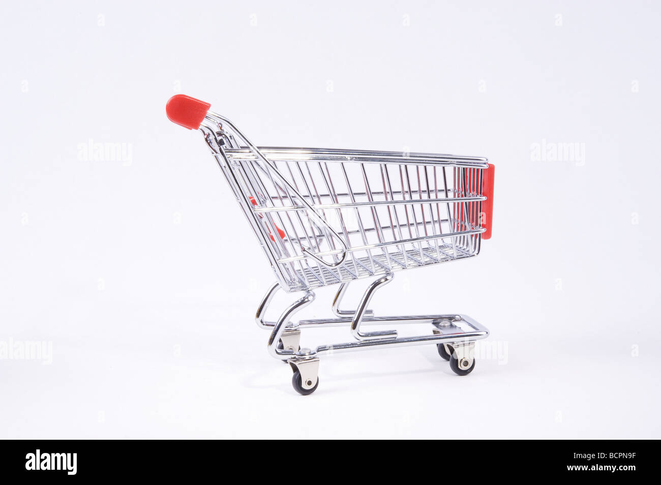 Mini Einkaufswagen Einkaufswagen Stockfoto