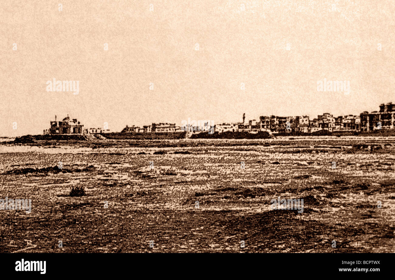 Saudi Arabien historisches Panorama der Stadt Stockfoto