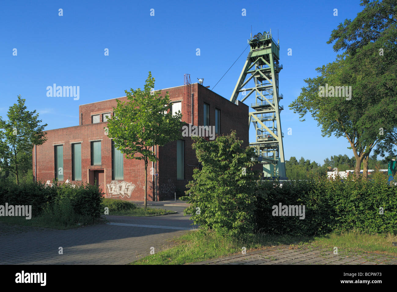 Route der Industriekultur, Foerderturm Und Foerdermaschinenhaus der