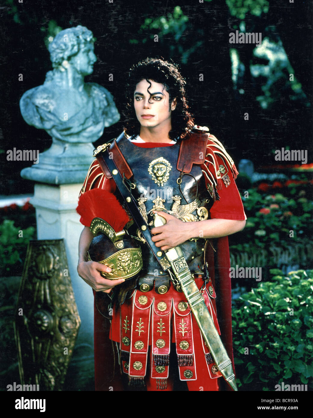 MICHAEL JACKSON als ein römischer Soldat über 1983 Stockfoto