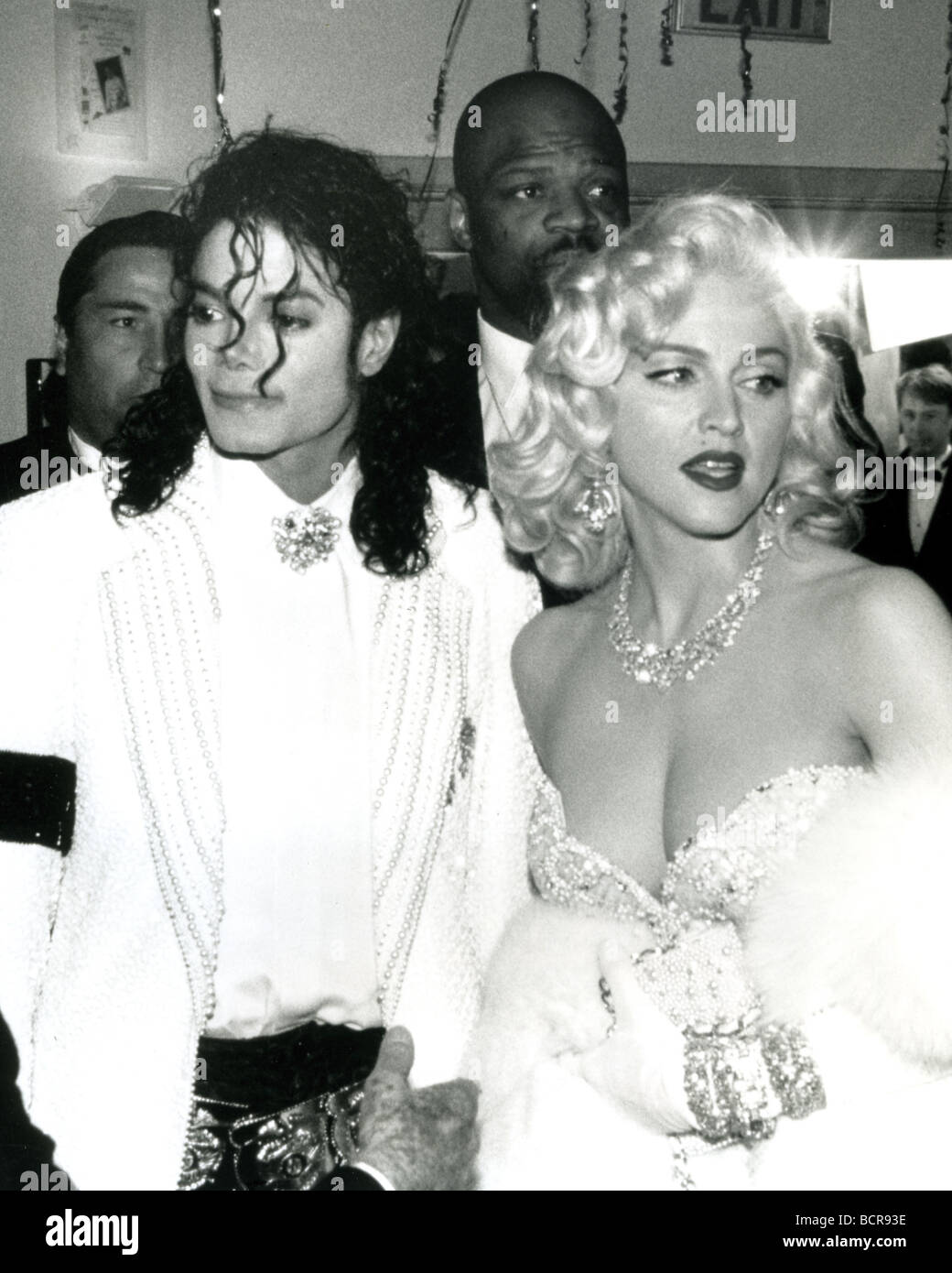 MICHAEL JACKSON und Madonna auf einer Hollywood-Party im Mai 1991 Stockfoto