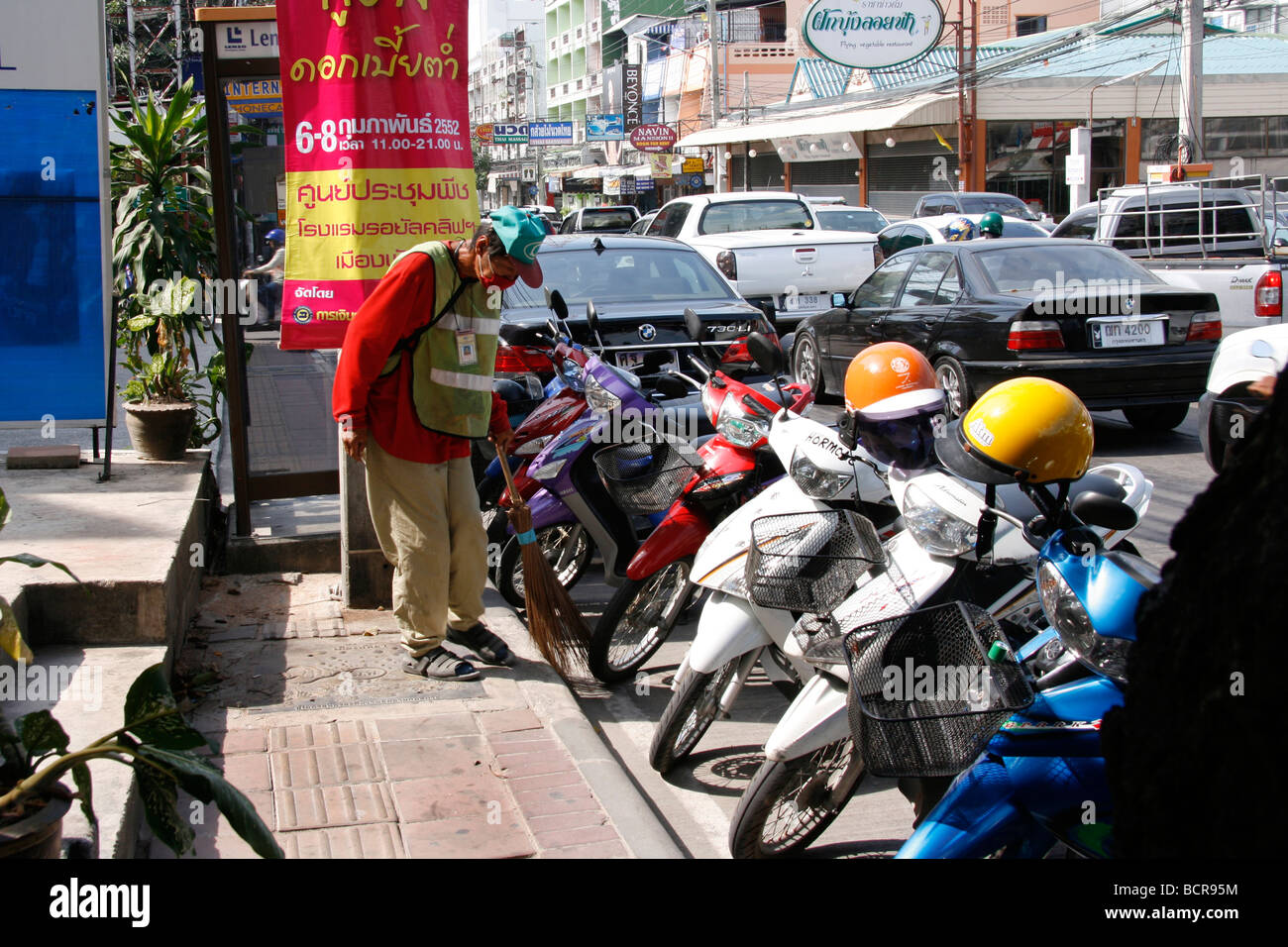 Thailand-Pflaster-Obstruktion Stockfoto