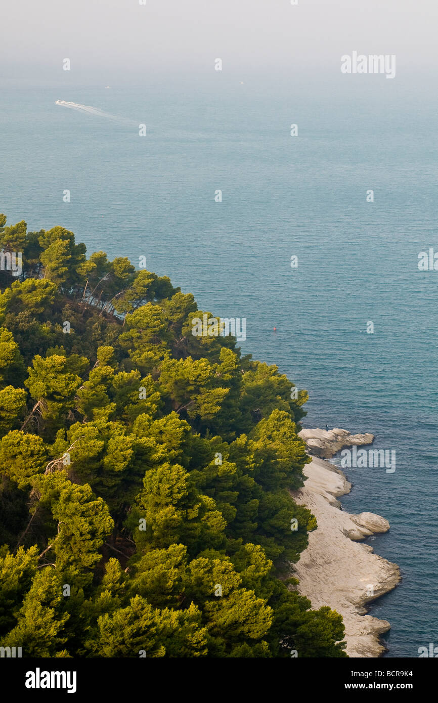 Conero Regionalpark Ancona Italien Stockfoto