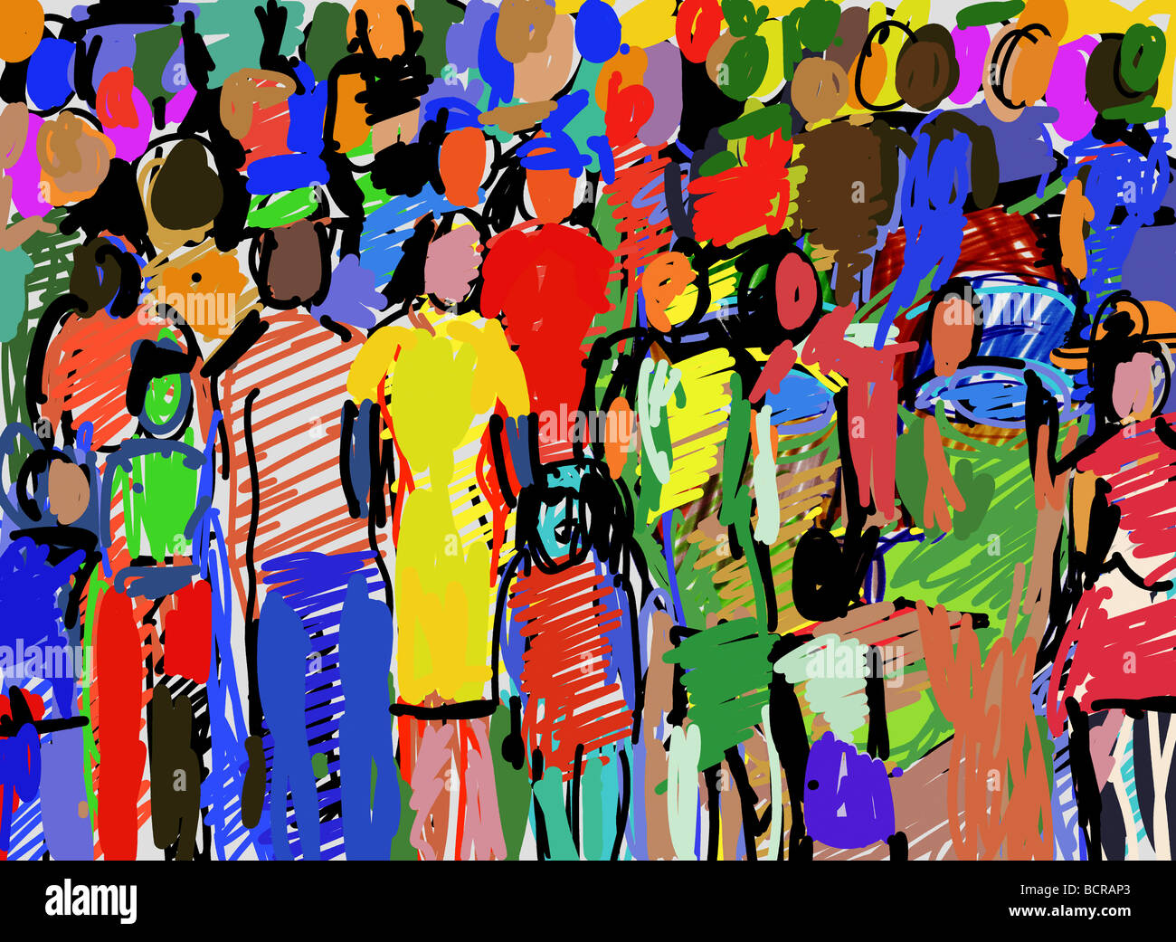 Exodus, 2007, Diana Ong (b.1940/chinesisch-amerikanischen) Computergrafik Stockfoto