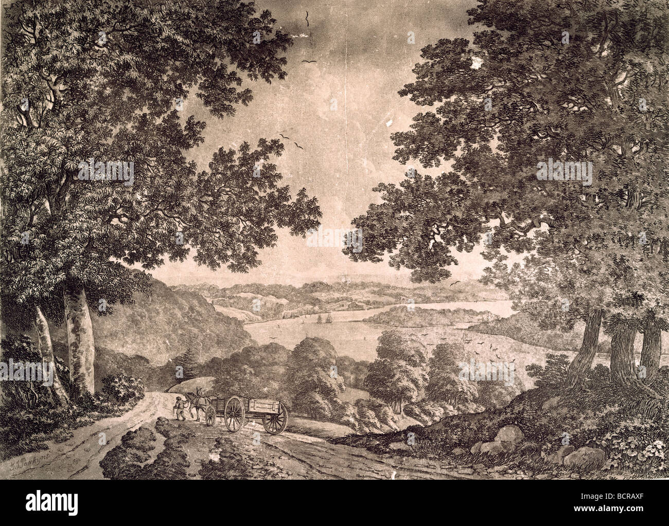 Washington State Landschaft von unbekannten Künstler Stockfoto