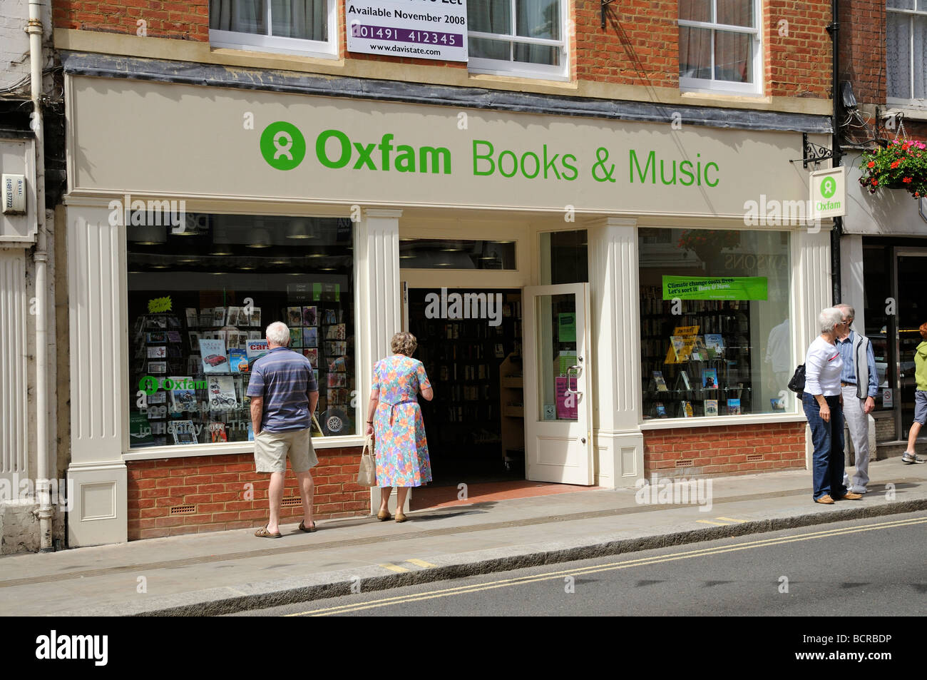 Charity shop den OXFAM-Bücher und Musik Store in Henley on Thames Oxfordshire Enlgand UK Stockfoto
