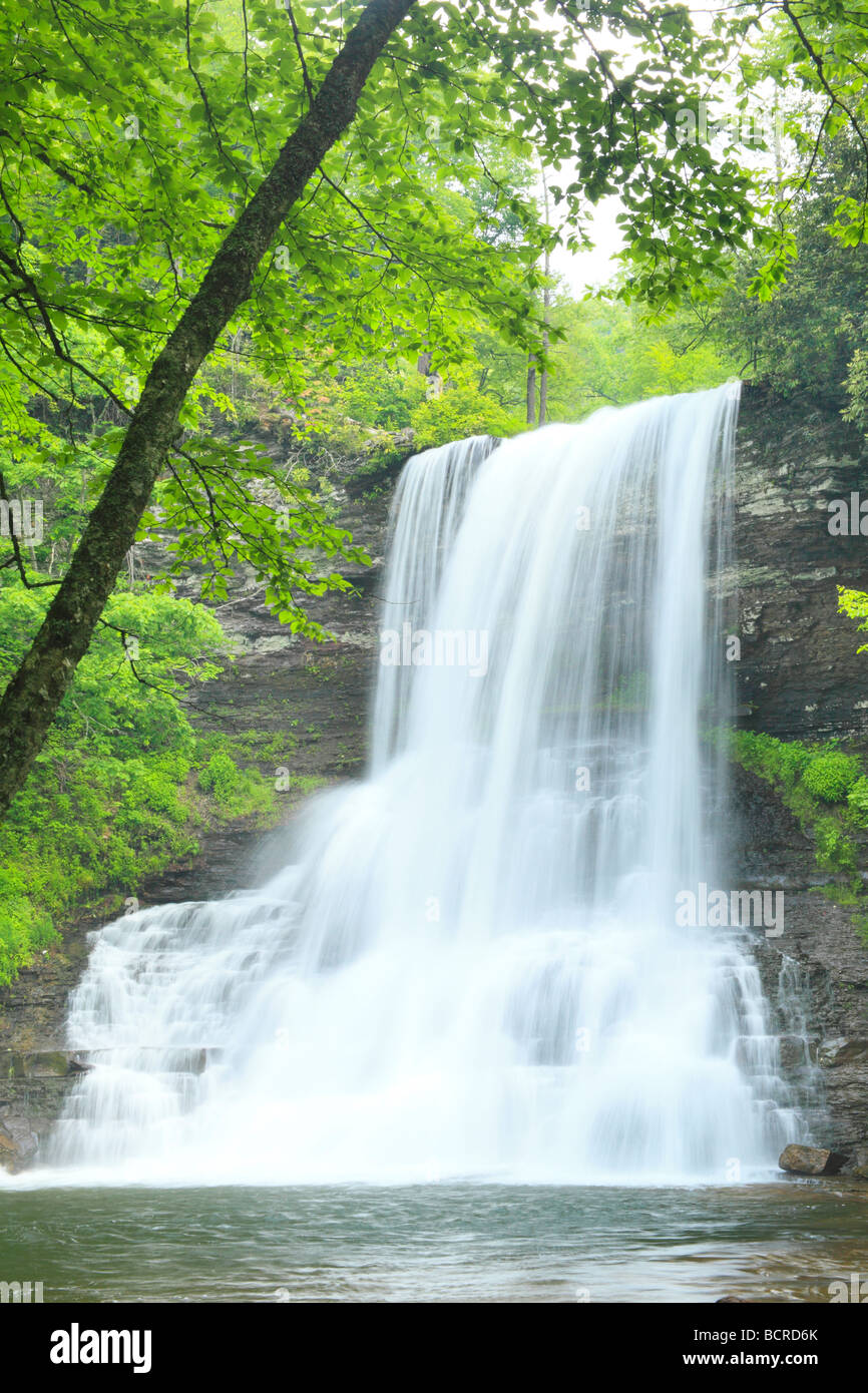 Kaskaden-Wasserfall wenig Stony Creek Pembroke Virginia Stockfoto