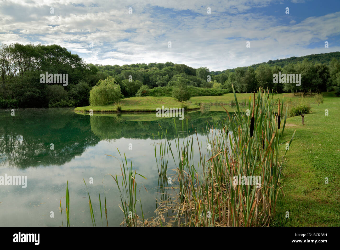 Duncton Mühle Angelsee, West Sussex Stockfoto