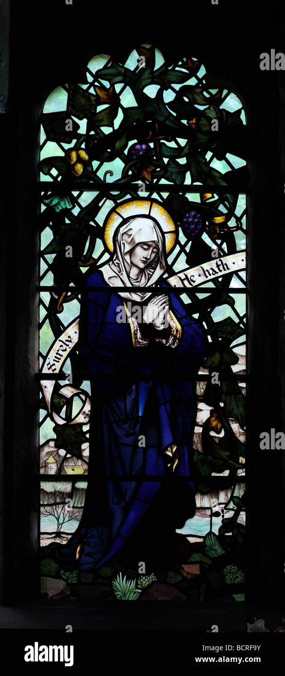 Prestbury Kirche St Pitter christlichen religiösen gebeizt Glas Erbe katholische religiöse Ikonographie ikonischen Religion beten Grafik Bild Stockfoto