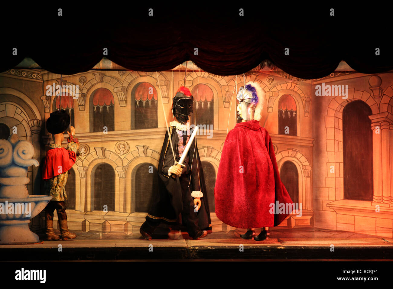 Don Giovanni der Oper mit Marionetten Standort Prag National Marionette Theatre Stockfoto