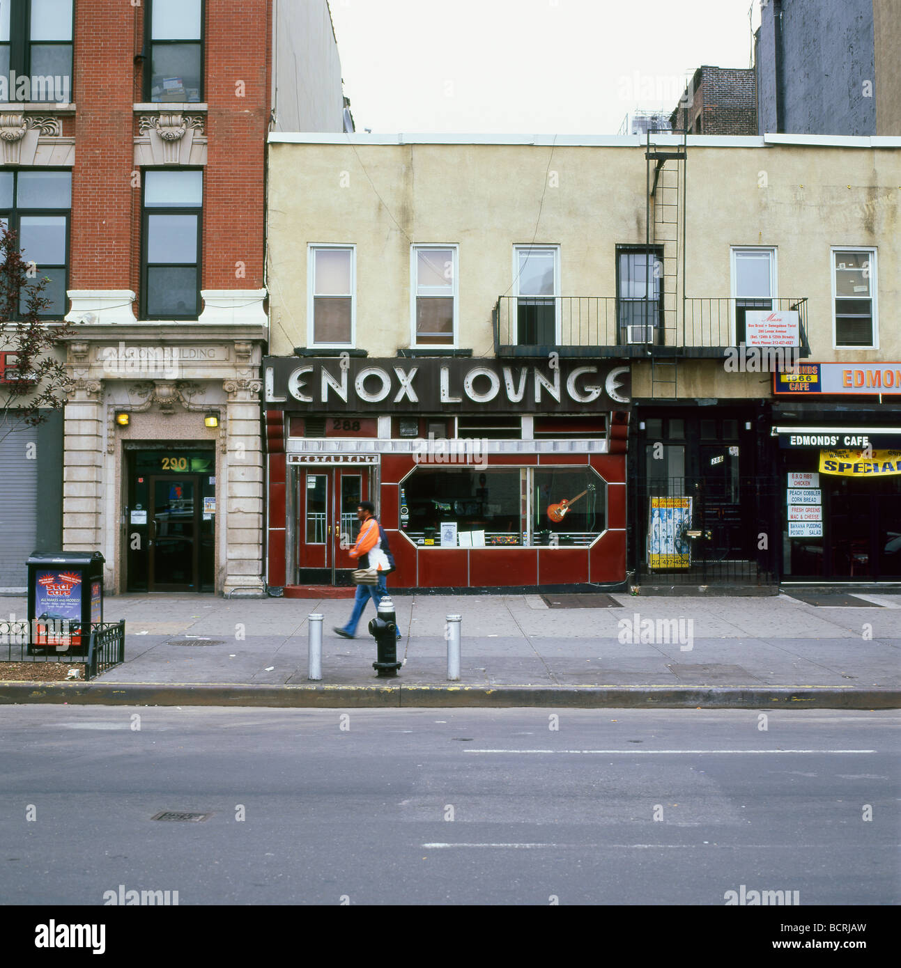 Lenox Lounge auf Malcolm X Boulevard Harlem NYC NY KATHY DEWITT Stockfoto